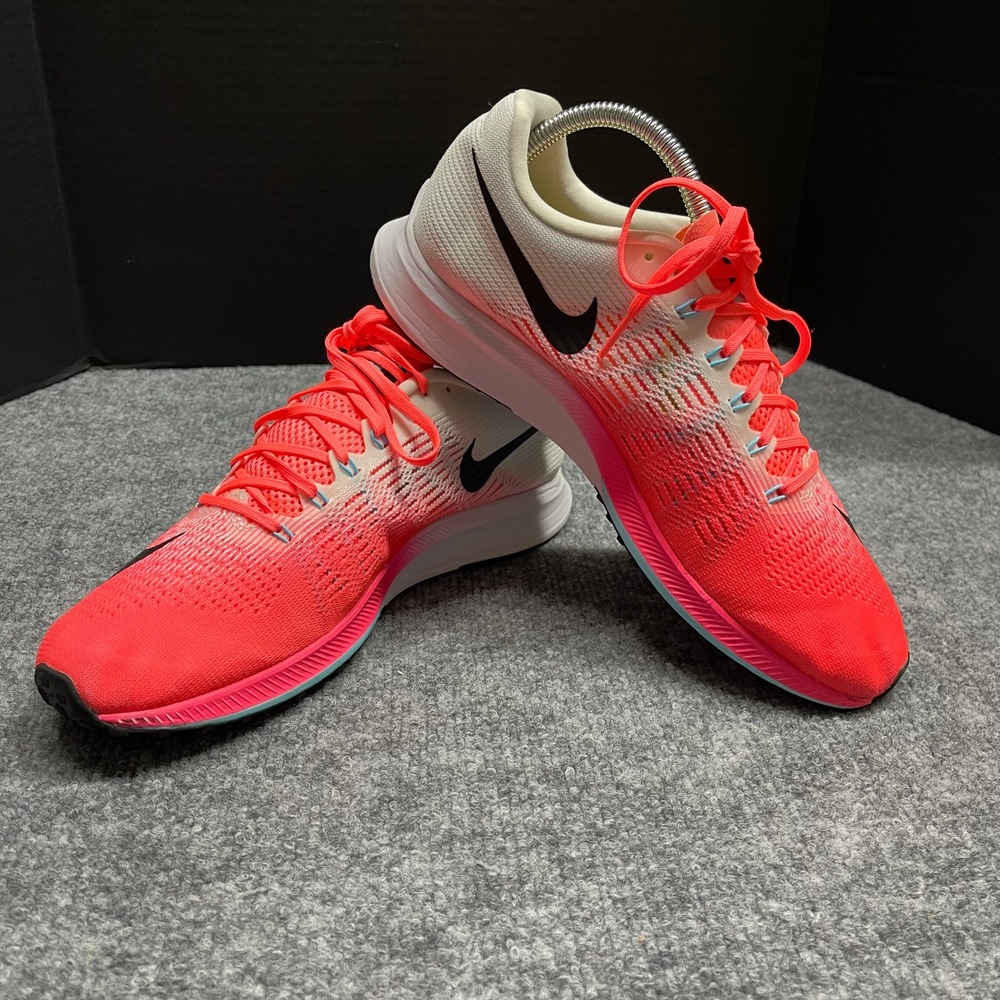 Nike‎ Air Zoom Elite 9 Womens Running Shoes Size 10 Crimson White 863770-600